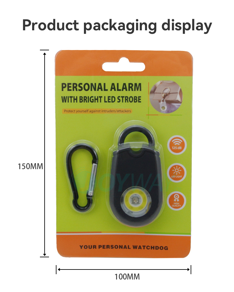 Personal Alarm,JW1510,71.5*38*14.5mm,Black/White/Blue/Pink/Yellow/Coral red 