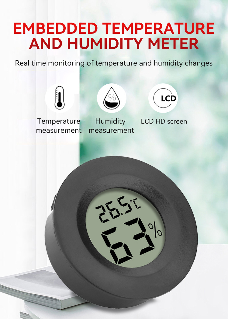 Pointer temperature and humidity meter,JW1900,39.5*34.5*43cm ,Black/White