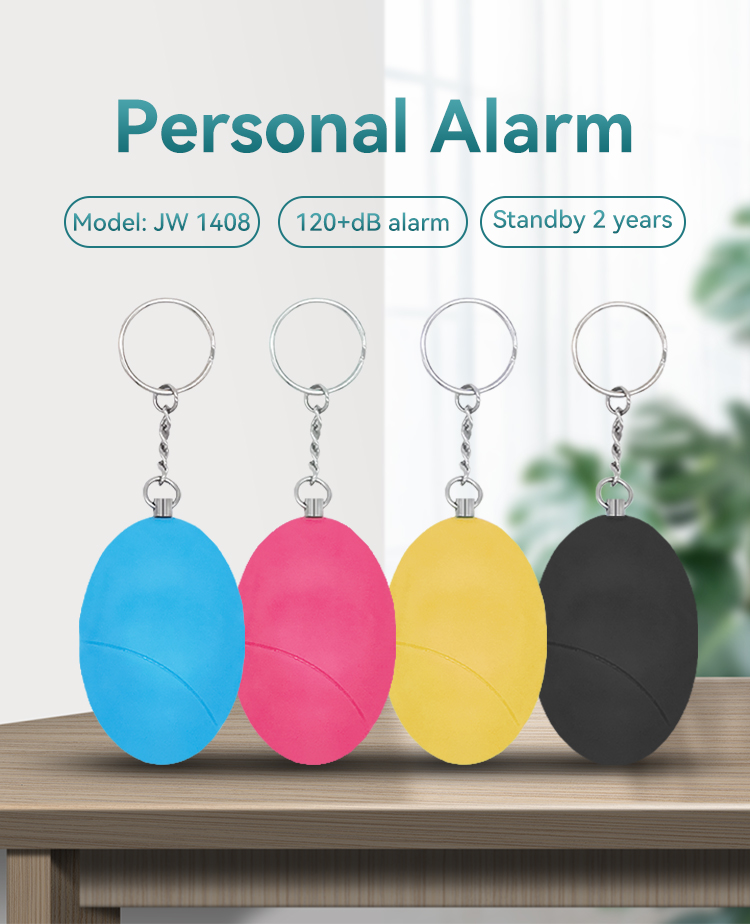 Personal Alarm,JW1408, 22*72*42mm,Black/Pink/Yelllow/Blue