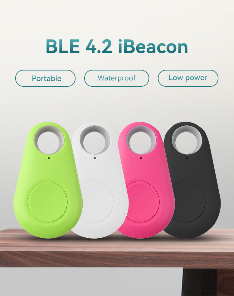 [HOT] iBeacon/Eddystone(BLE4.2),JW1404BV106,BLE4.2, 52*31*11mm/pc,White/Black/Green/Pink