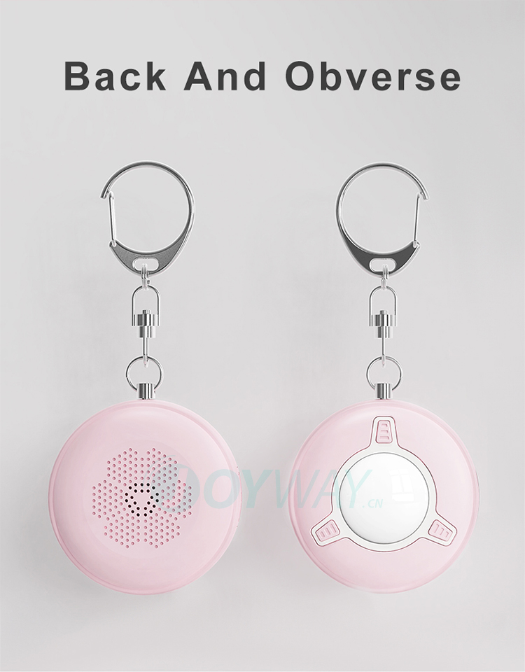 Personal Alarm,JW1508,56*51*22mm,White/Blue/Pink